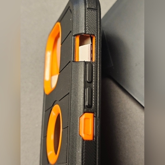NEW Case & Holster for IPHONE 13 Pro Orange & Black - Picture 7 of 11